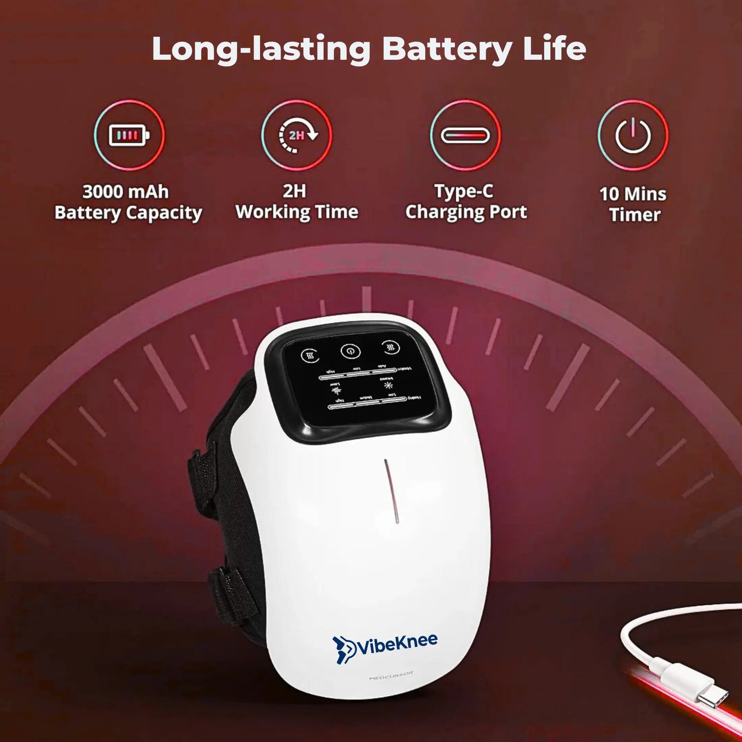 VibeKnee Pro 4-in-1 Massager