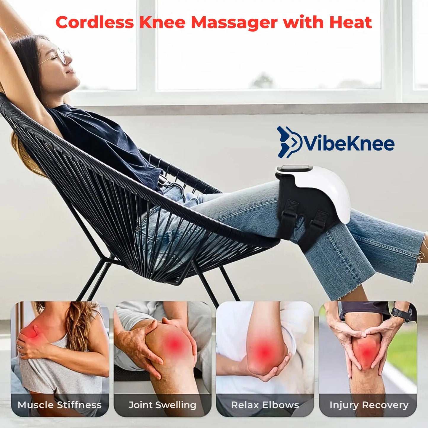 VibeKnee Pro 4-in-1 Massager