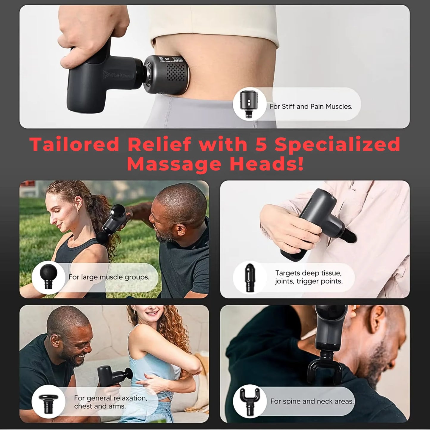 Hot & Cold Dual Relief Massage Gun
